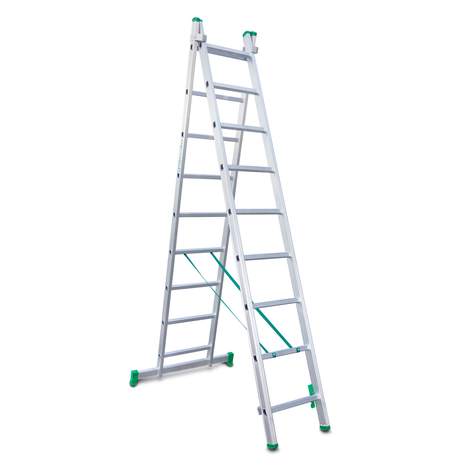 ESCALERA 2 TRAMOS CON BASE 9 PELD