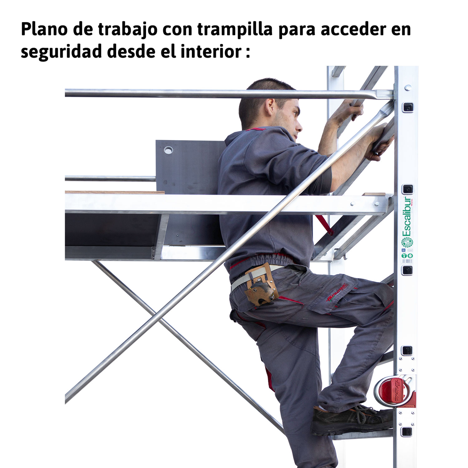 ES-SUPER | Miniandamio de aluminio multiusos de uso