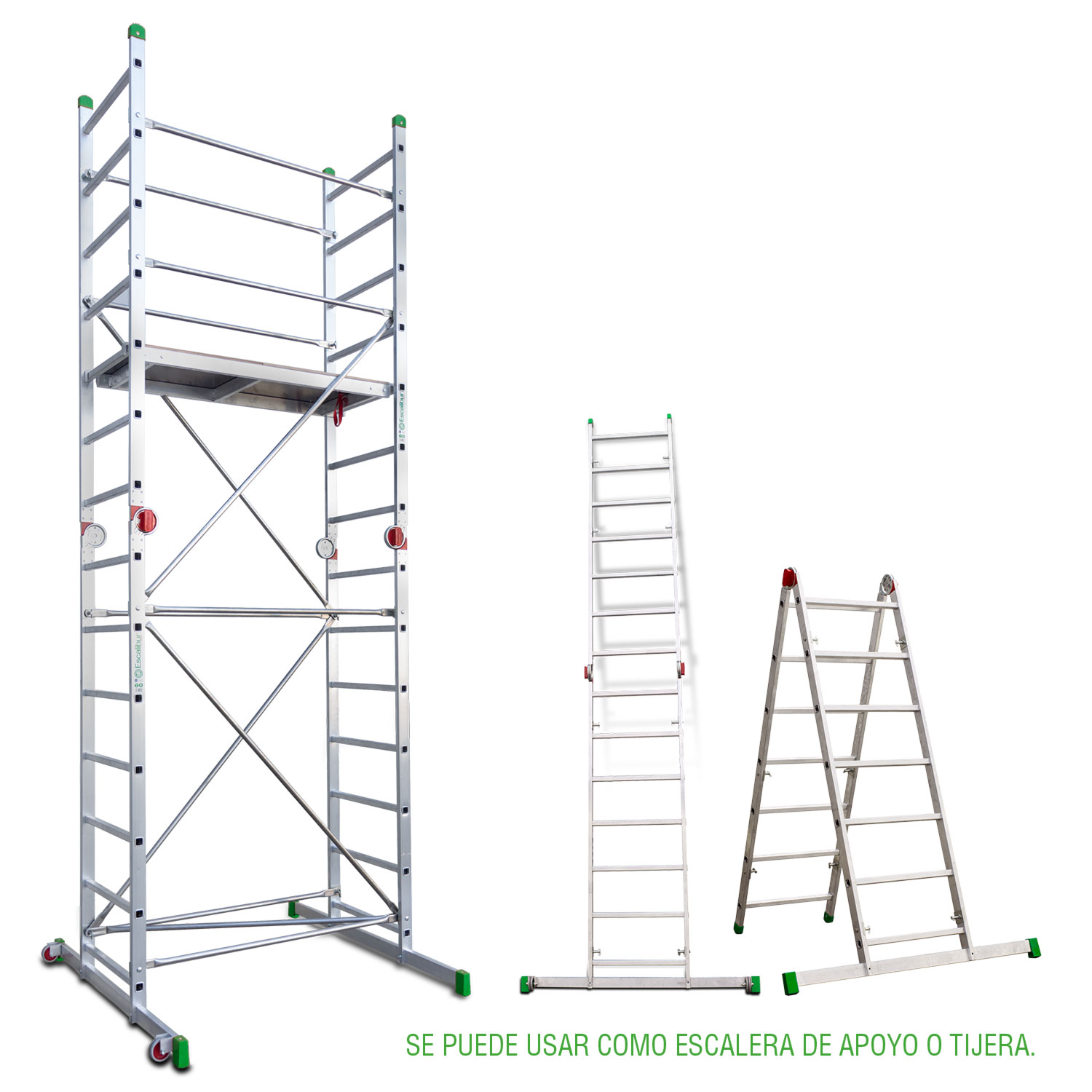 ES-SUPER | Miniandamio de aluminio multiusos de uso