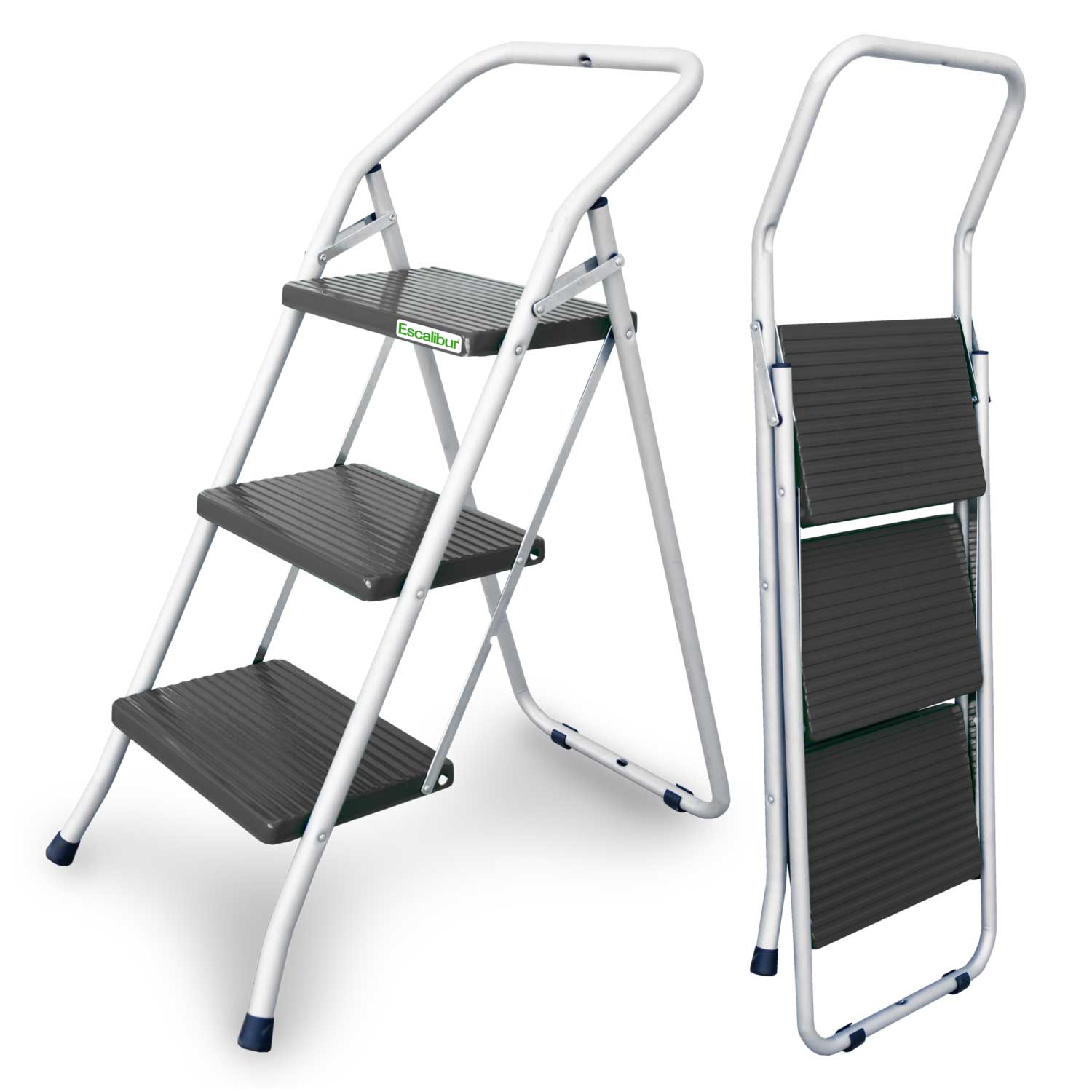 TABURETE ACERO 3 PELD.