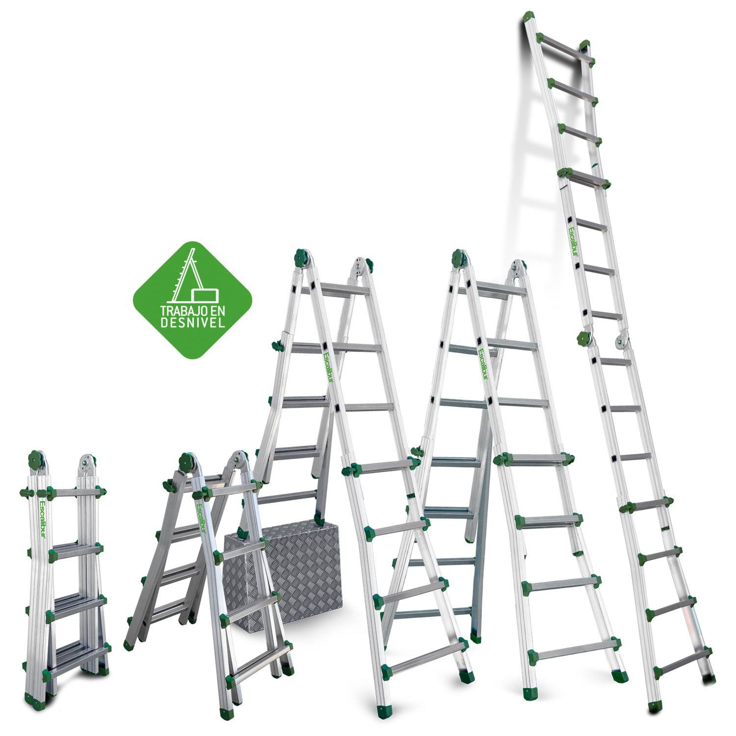 ESC. TELESCOPICA DE ALUMINIO 4X4