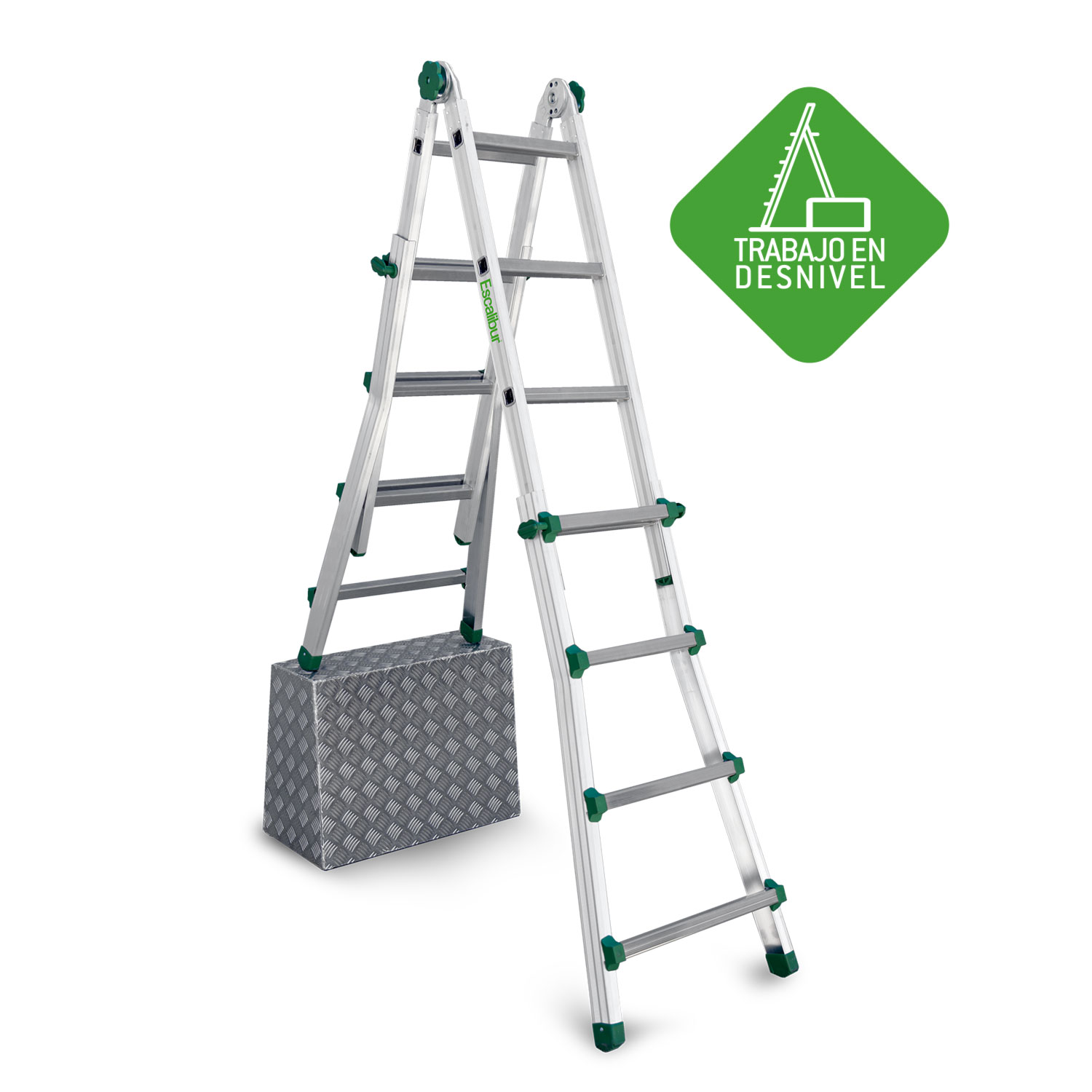 ESC. TELESCOPICA DE ALUMINIO 4X4