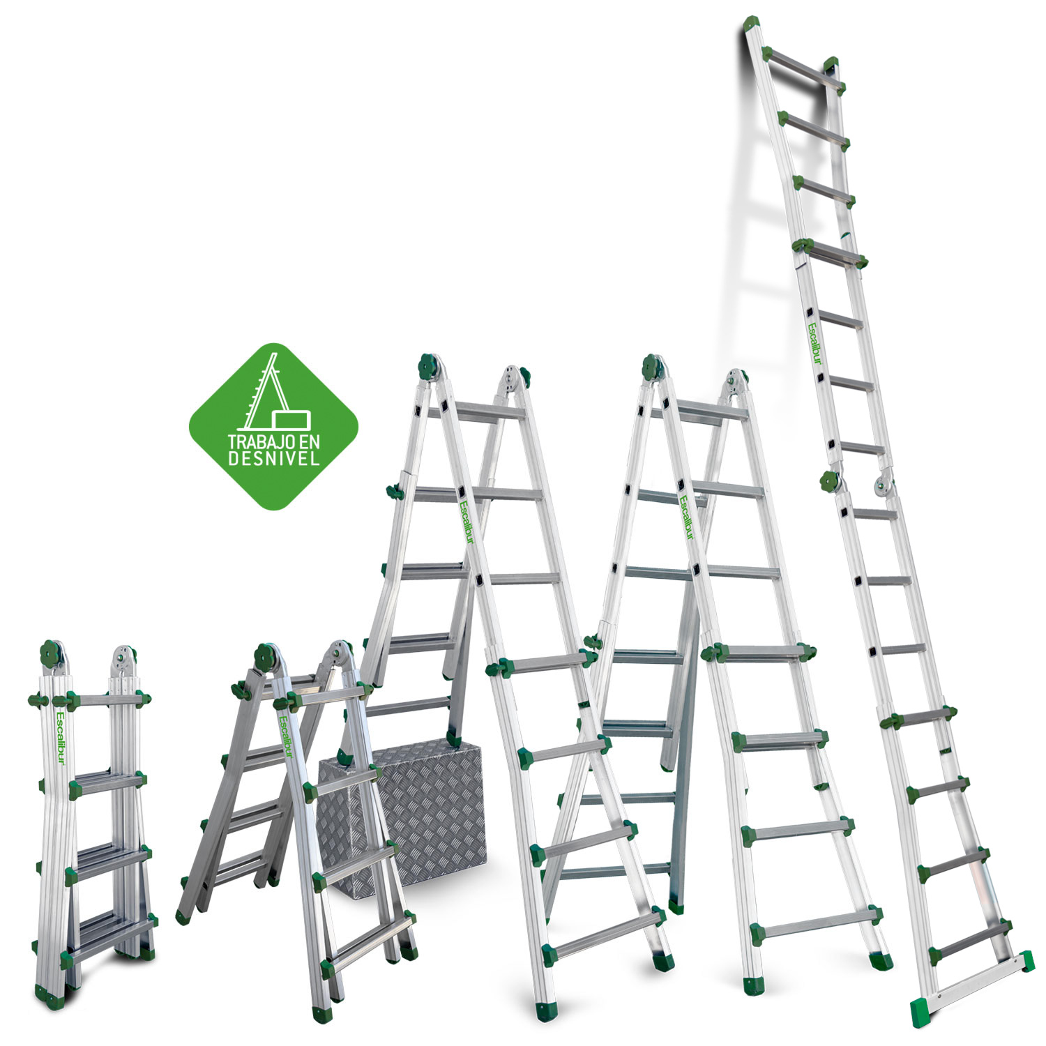 ESC. TELESCOPICA DE ALUMINIO 4X4