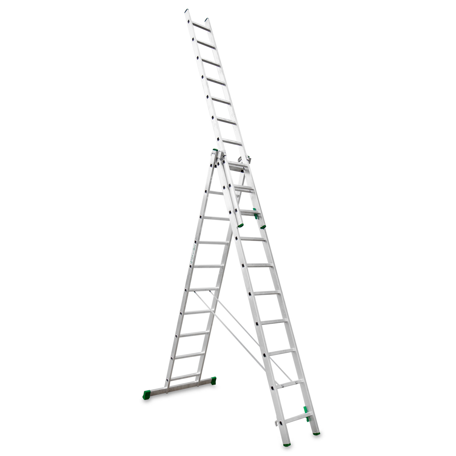 ESCALERA 3 TRAMOS CON BASE 10 PELDAÑOS