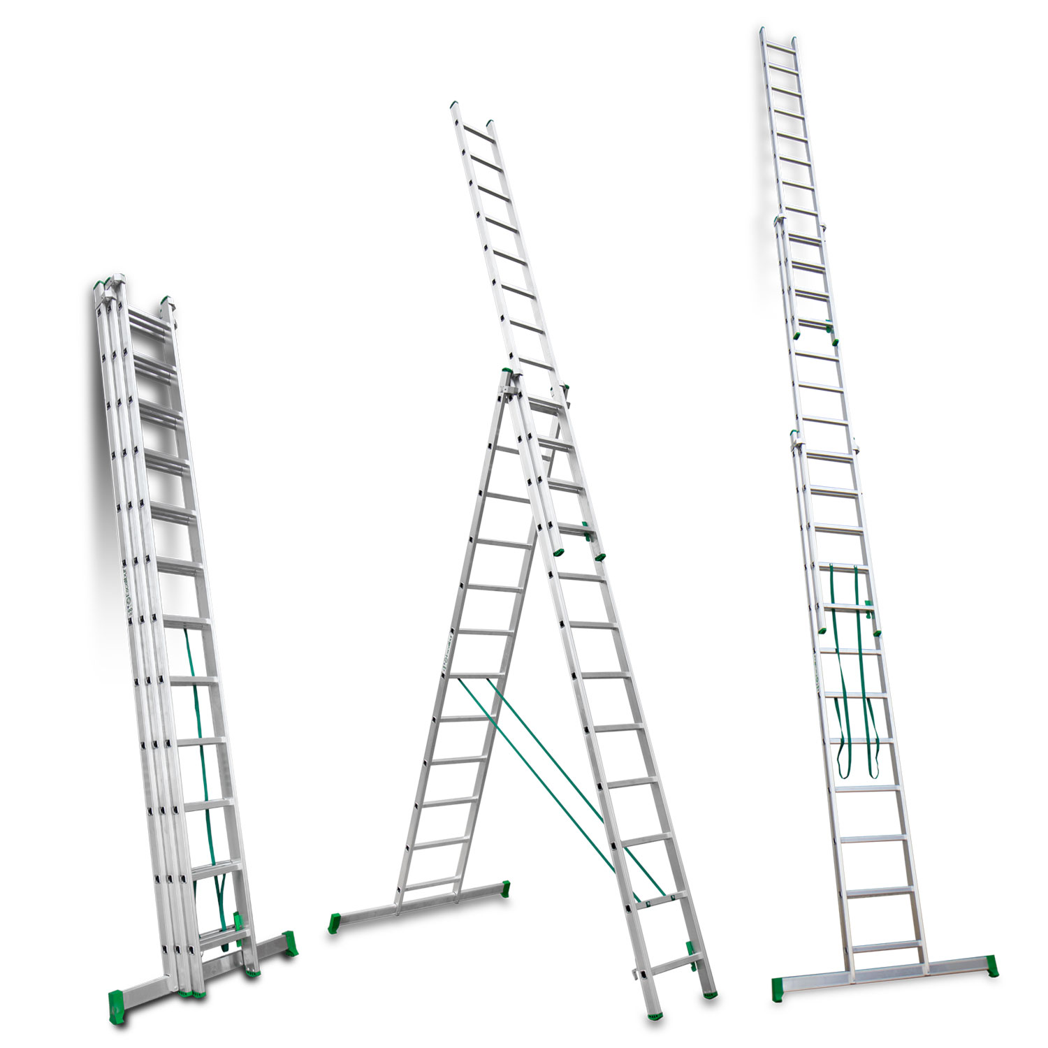 ESCALERA 3 TRAMOS CON BASE 12 PELDAÑOS