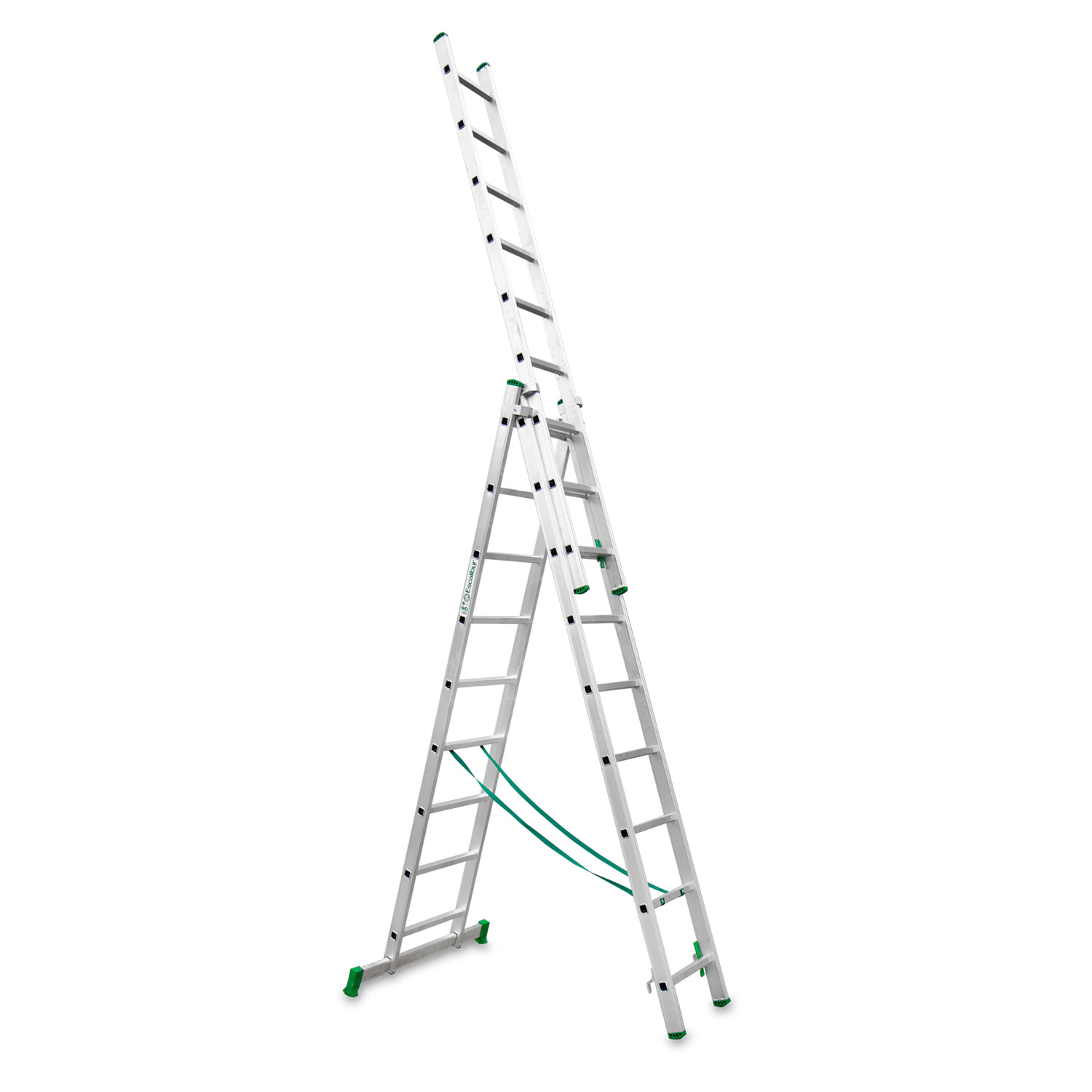 ESCALERA 3 TRAMOS CON BASE 9 PELDAÑOS