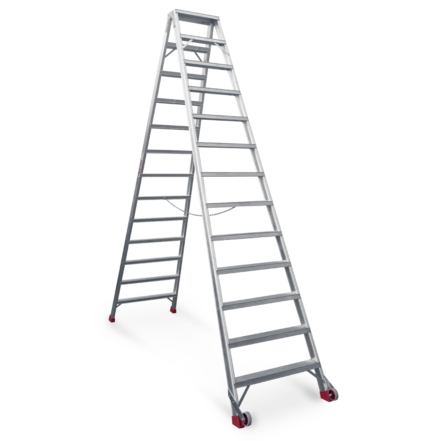 NDS | Escalera de tijera de doble subida Peldaños 13+13