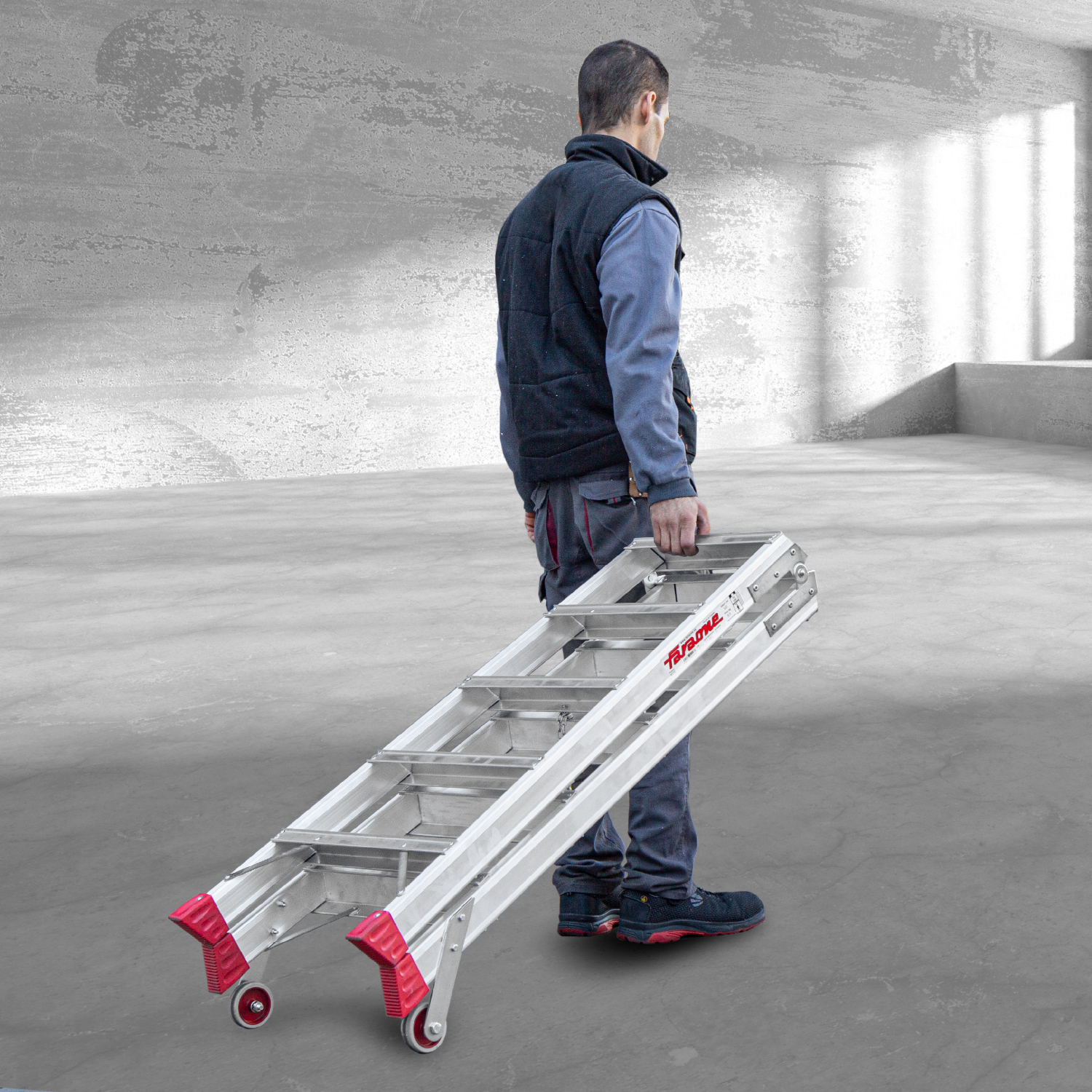 NDS | Escalera de tijera de doble subida Peldaños 5+5