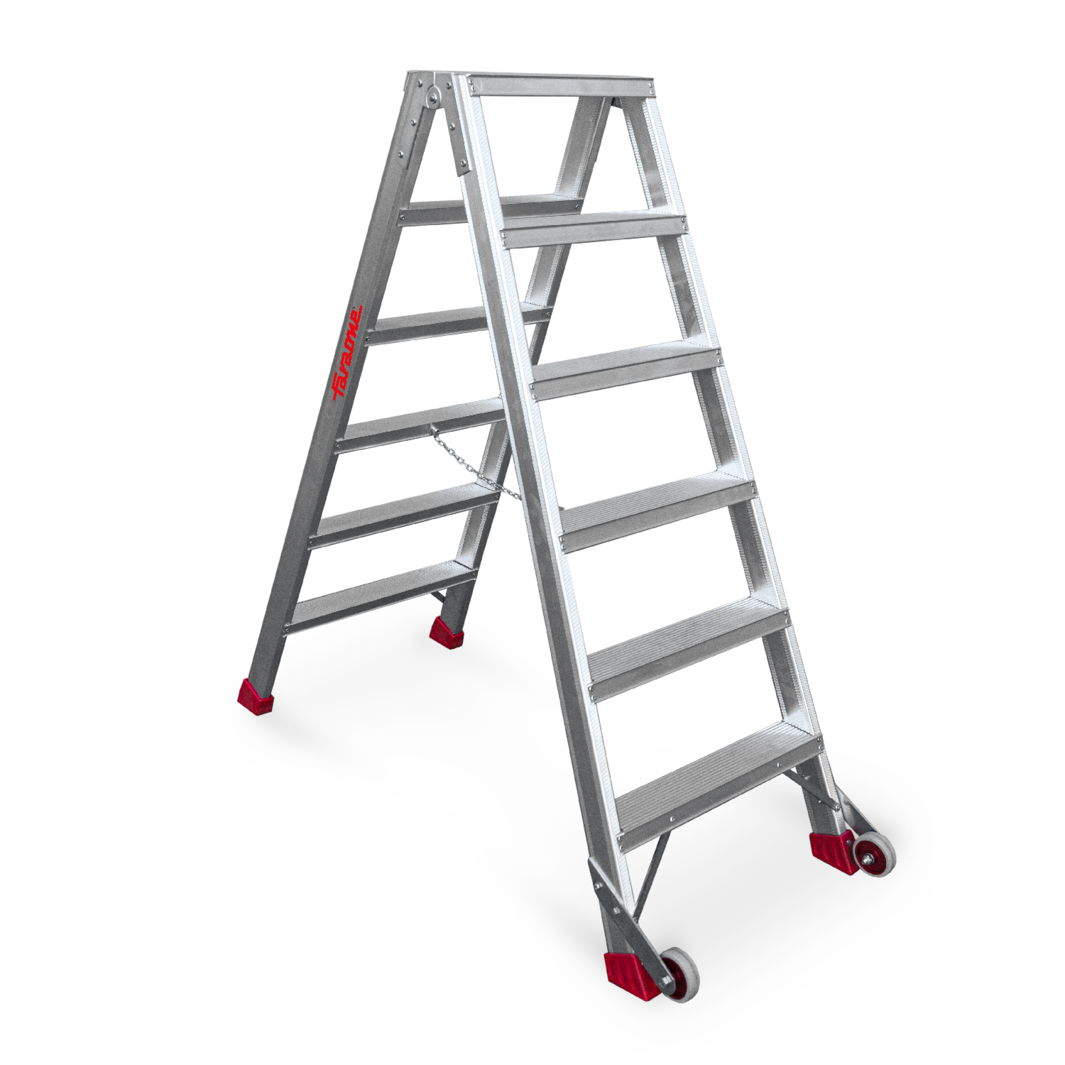 NDS | Escalera de tijera de doble subida Peldaños 6+6