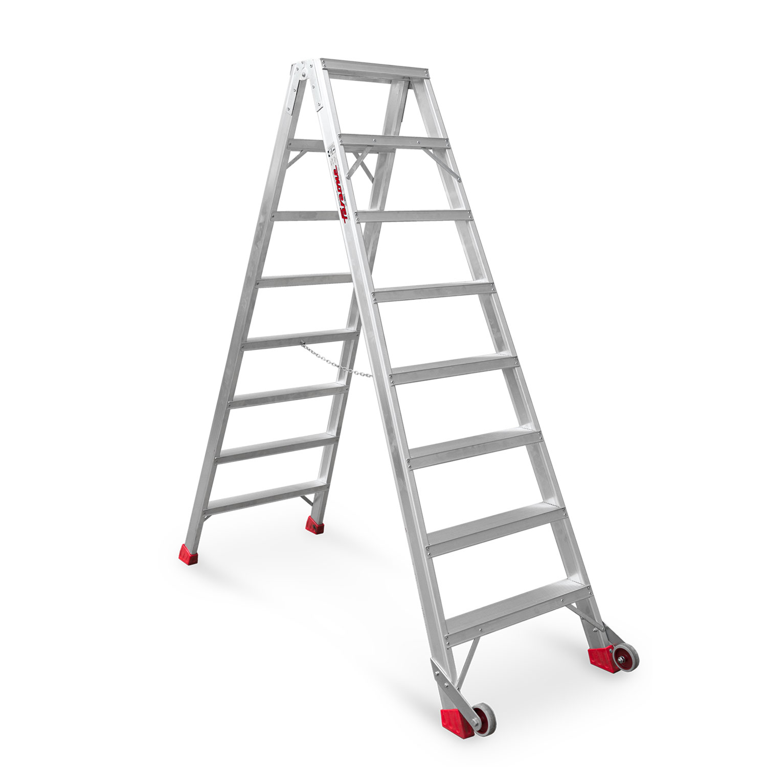 NDS | Escalera de tijera de doble subida Peldaños 8+8