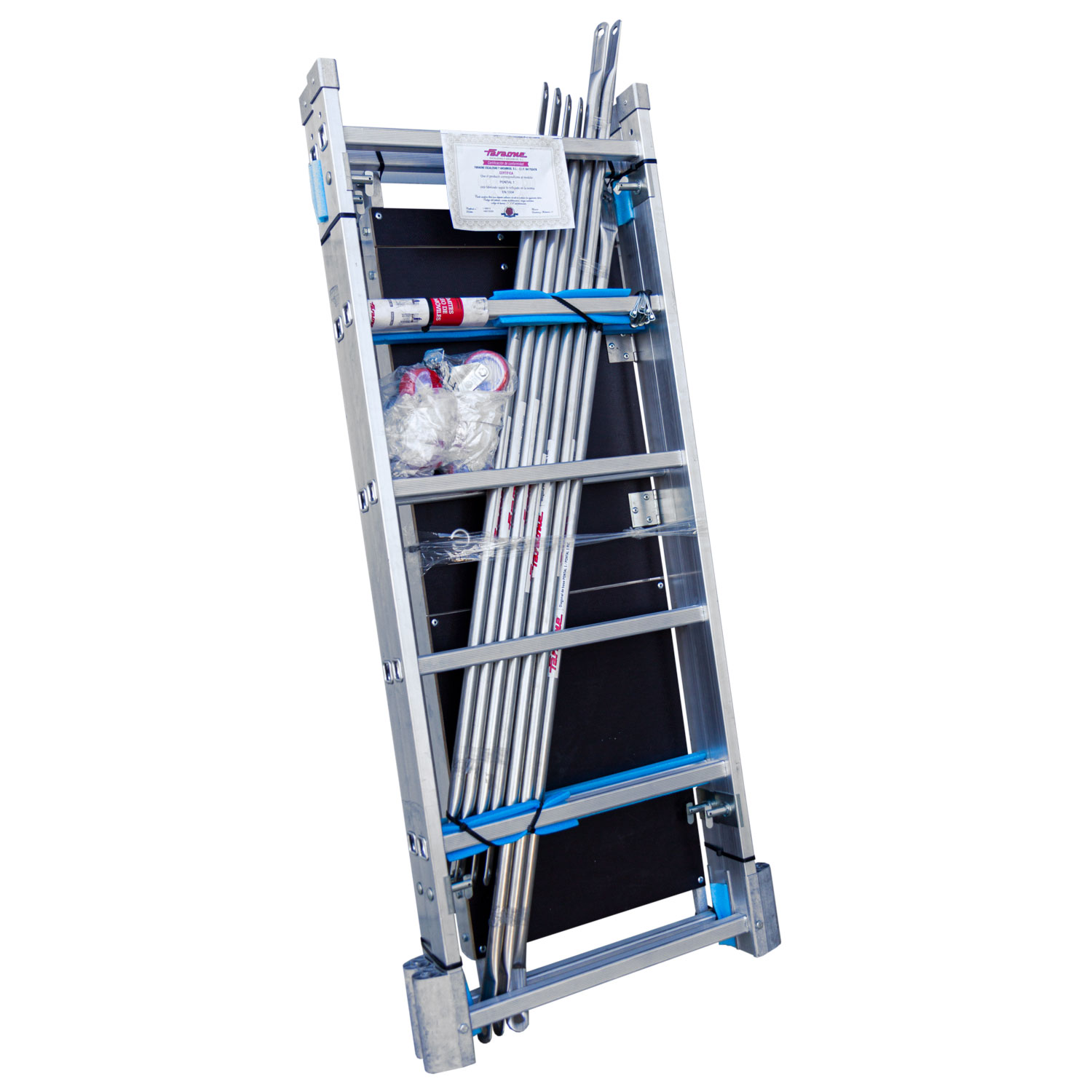 RAPIDO 140 | Andamio de aluminio con ruedas y plataforma de 140x60 cm. Altura de trabajo H150CM