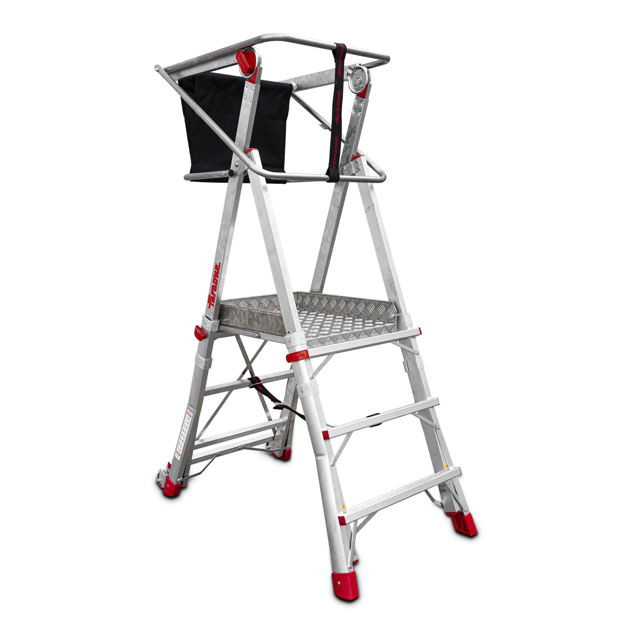 PLS | Escalera con amplia plataforma y 3 peldaños.