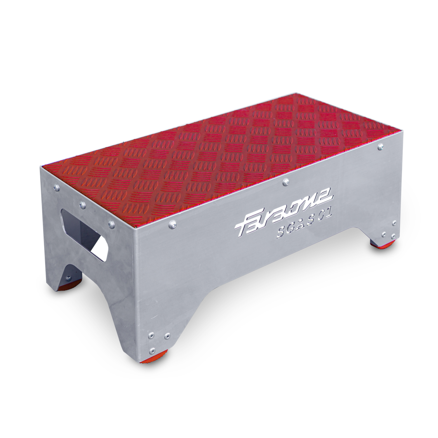 Taburete profesional sin ruedas para la industria de 1 peldaño. (Se envía montado)