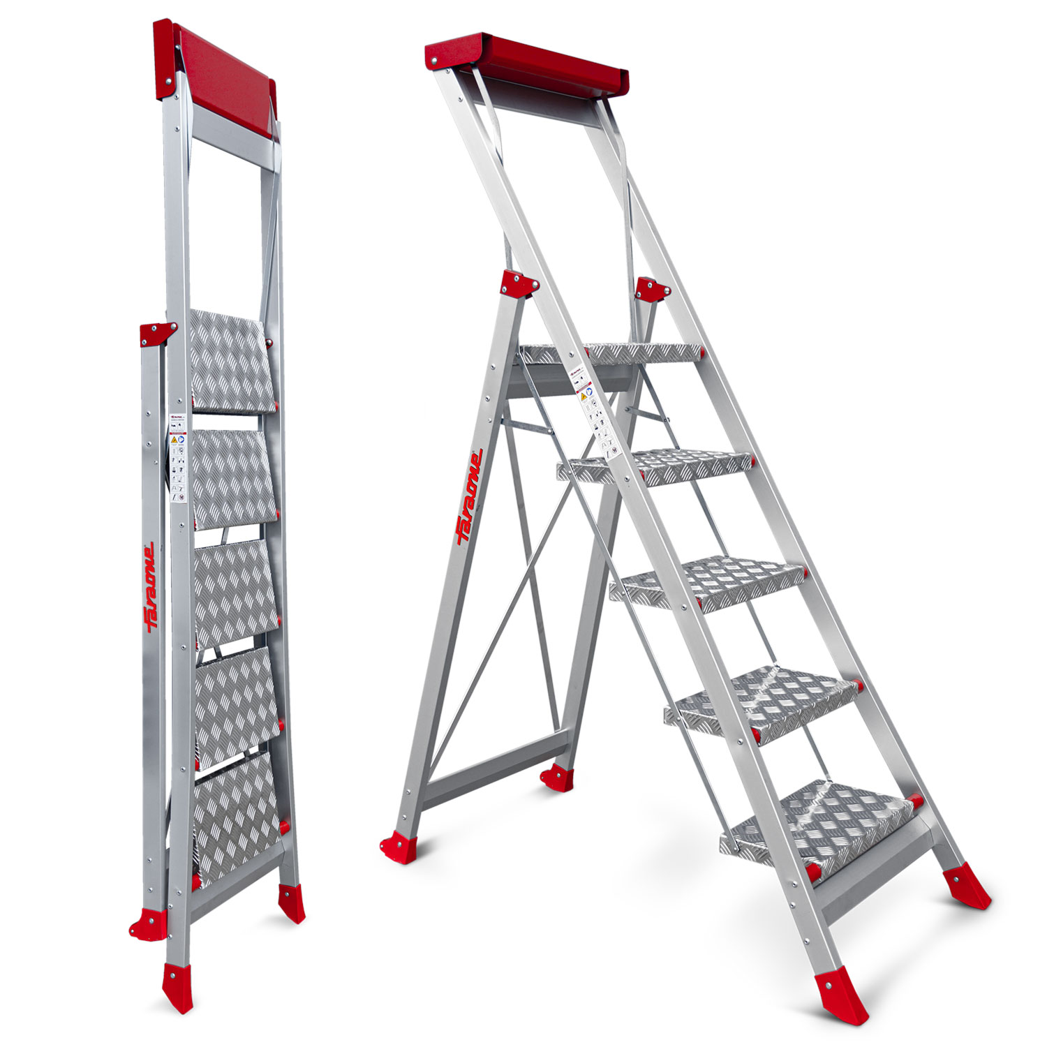 SGP | Taburete de alta seguridad en aluminio Peldaños 5