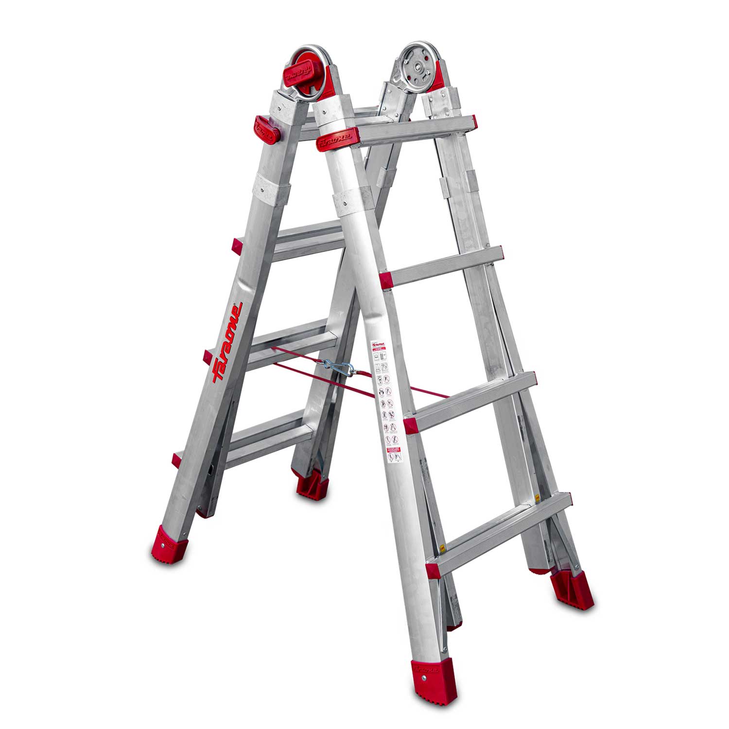 TELES | Escalera telescópica de aluminio multiusos súper profesional Peldaños 8+8