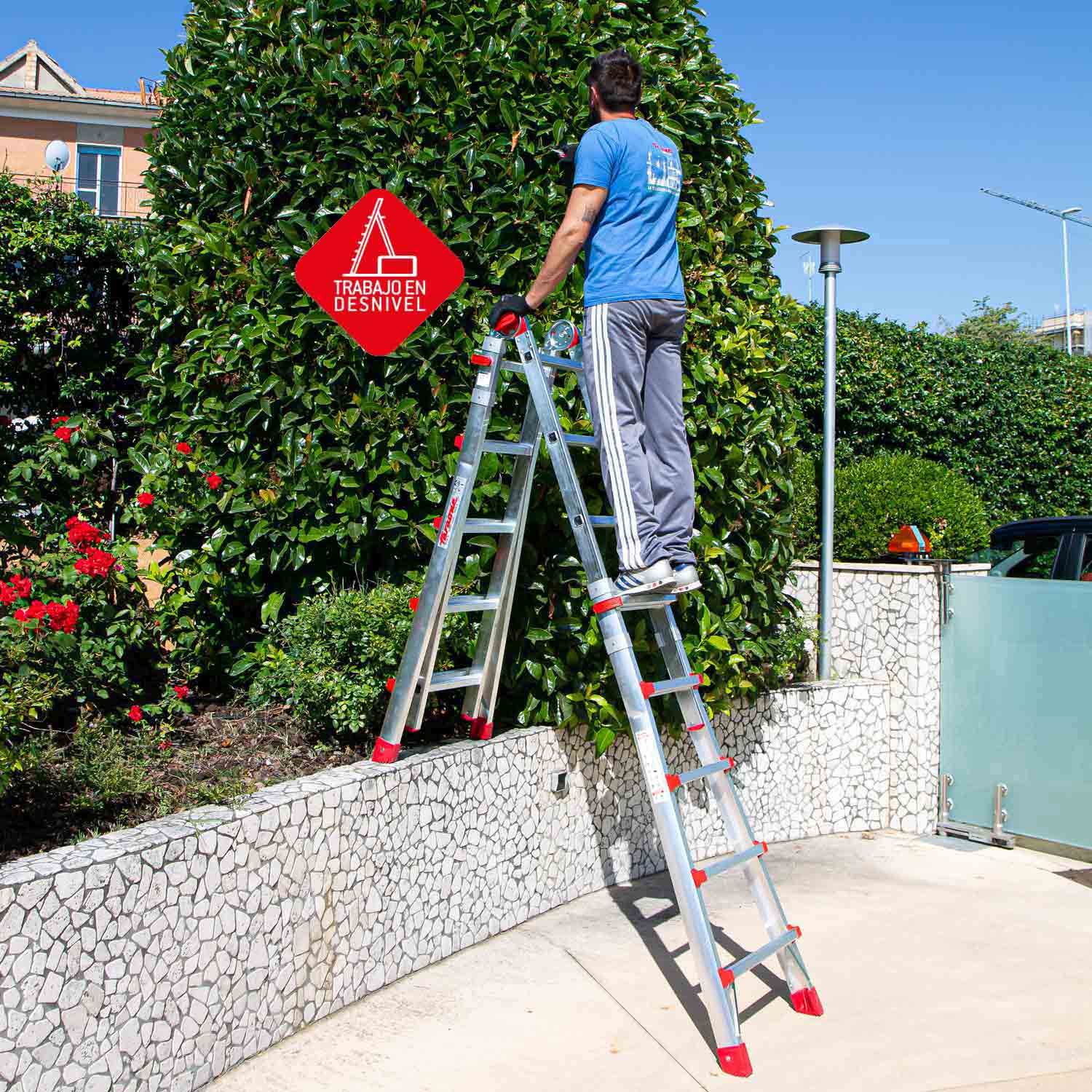 TELES | Escalera telescópica de aluminio multiusos súper profesional