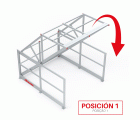 E-SAFETY | Barandilla basculante de seguridad en aluminio