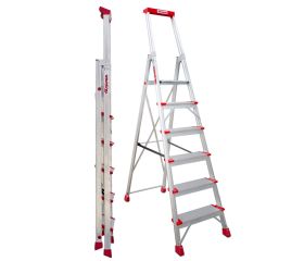 ELEGANCE | Escalera de tijera con peldaños cómodos