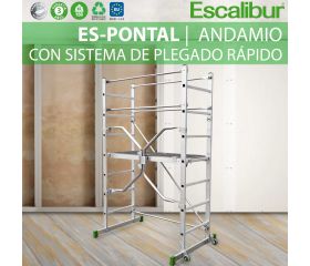 ES-PONTAL | Miniandamio de aluminio con sistema de plegado rápido