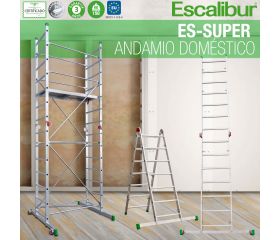 ES-SUPER | Miniandamio de aluminio multiusos de uso