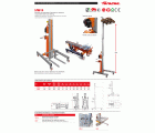 HW-S | Elevador de materiales en aluminio, manual.