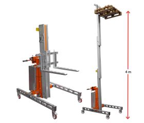 HW-SEL | Elevador de materiales en aluminio, máximo 250 kg.
