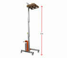 HW-SEL | Elevador de materiales en aluminio, máximo 250 kg.