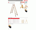 LD | Escalera doble subida de madera