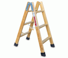LDB | Escalera doble subida de madera Peldaños 3+3
