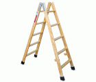 LDB | Escalera doble subida de madera Peldaños 5+5