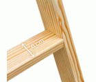 LD | Escalera doble subida de madera