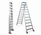 NDS | Escalera de tijera de doble subida Peldaños 11+11