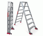 NDS | Escalera de tijera de doble subida Peldaños 7+7