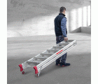 NDS | Escalera de tijera de doble subida Peldaños 7+7