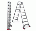 NDS | Escalera de tijera de doble subida Peldaños 9+9