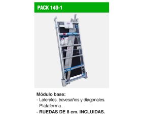 PACK-140-1 | Módulo base para andamio RAPIDO 140