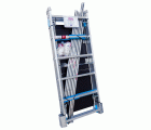 RAPIDO 140 | Andamio de aluminio con ruedas y plataforma de 140x60 cm. Altura de trabajo H150CM