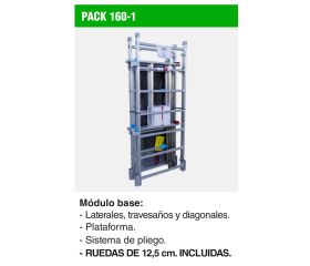 PACK-160-1 | Módulo base para andamio RAPIDO 160