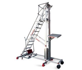 PICK | Escalera con plataforma y plano de carga eléctrico