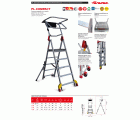 PL-COMPACT | Escalera plegable con amplia plataforma de trabajo