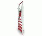 PL-FIBRA | Escalera de fibra con amplia plataforma
