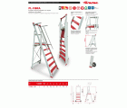 PL-FIBRA | Escalera de fibra con amplia plataforma