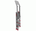 PL-PICK | Escalera plegable con amplia plataforma de trabajo y bandeja superior