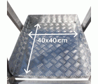 PL-PICK | Escalera plegable con amplia plataforma de trabajo y bandeja superior
