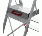 PL-PICK | Escalera plegable con amplia plataforma de trabajo y bandeja superior