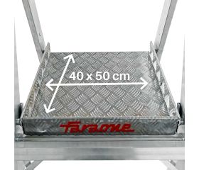PLS-COMPACT | Escalera plegable con amplia plataforma y altura regulable