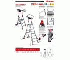 PLS-COMPACT | Escalera plegable con amplia plataforma y altura regulable
