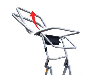 PLS-COMPACT | Escalera plegable con amplia plataforma y altura regulable
