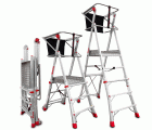 PLS | Escalera con amplia plataforma y 3 peldaños.