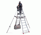 PLS | Escalera con amplia plataforma, , estabilizadores de serie y 6 peldaños. .